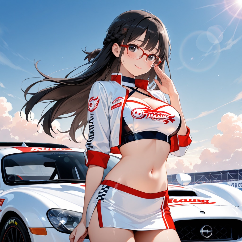 詩織ちゃん、レースクィーンになる