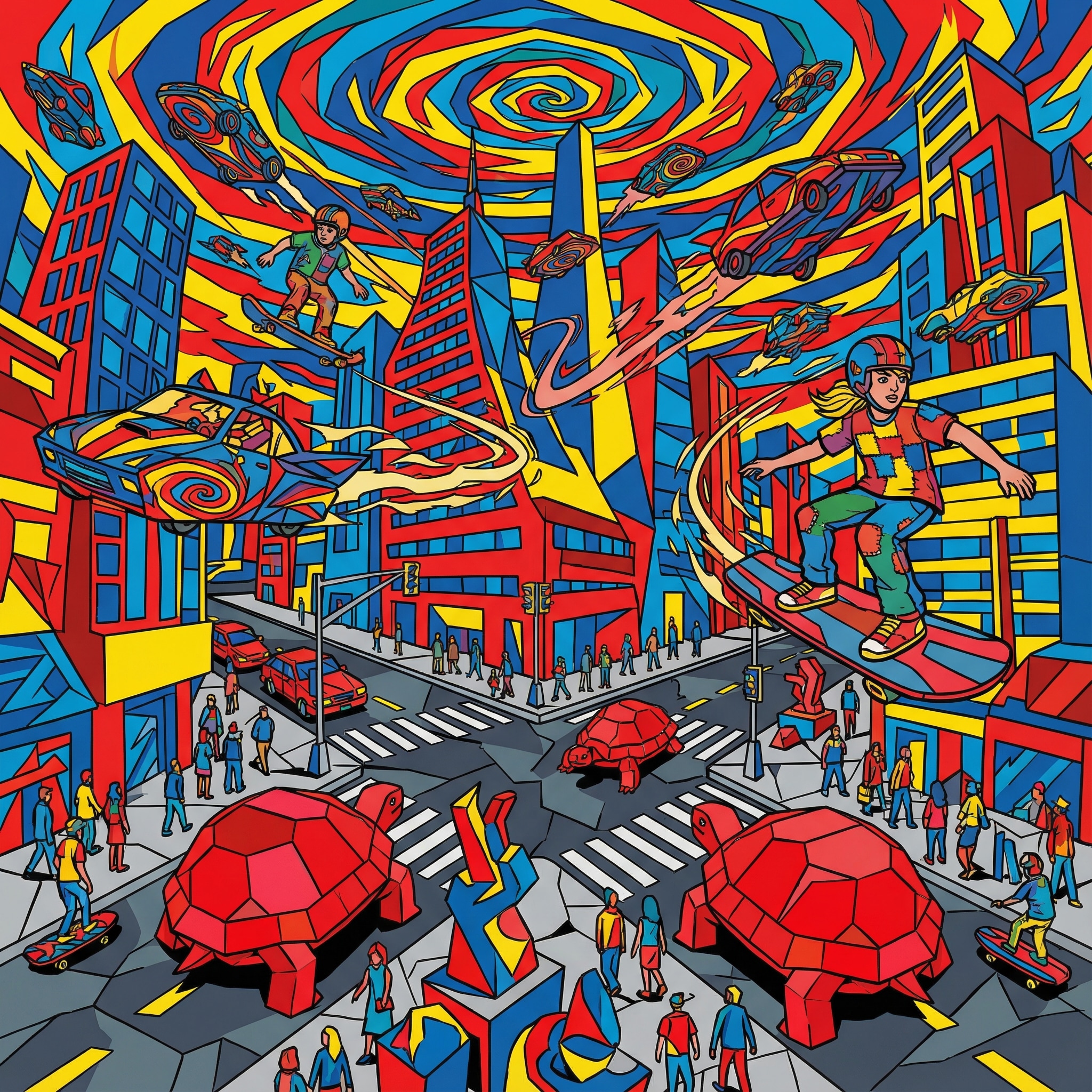 2040渋谷スクランブル交差点 | の人気AIイラスト・グラビア