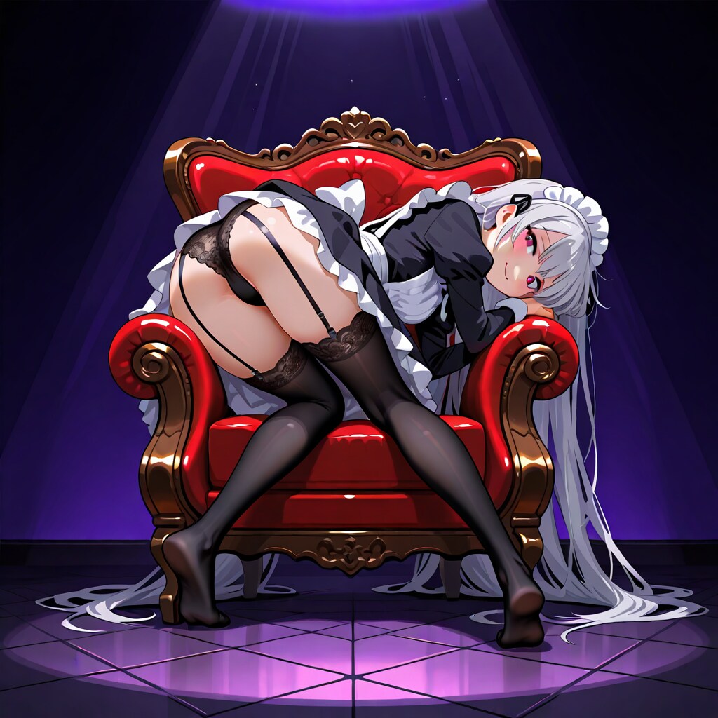 メイドさんと椅子