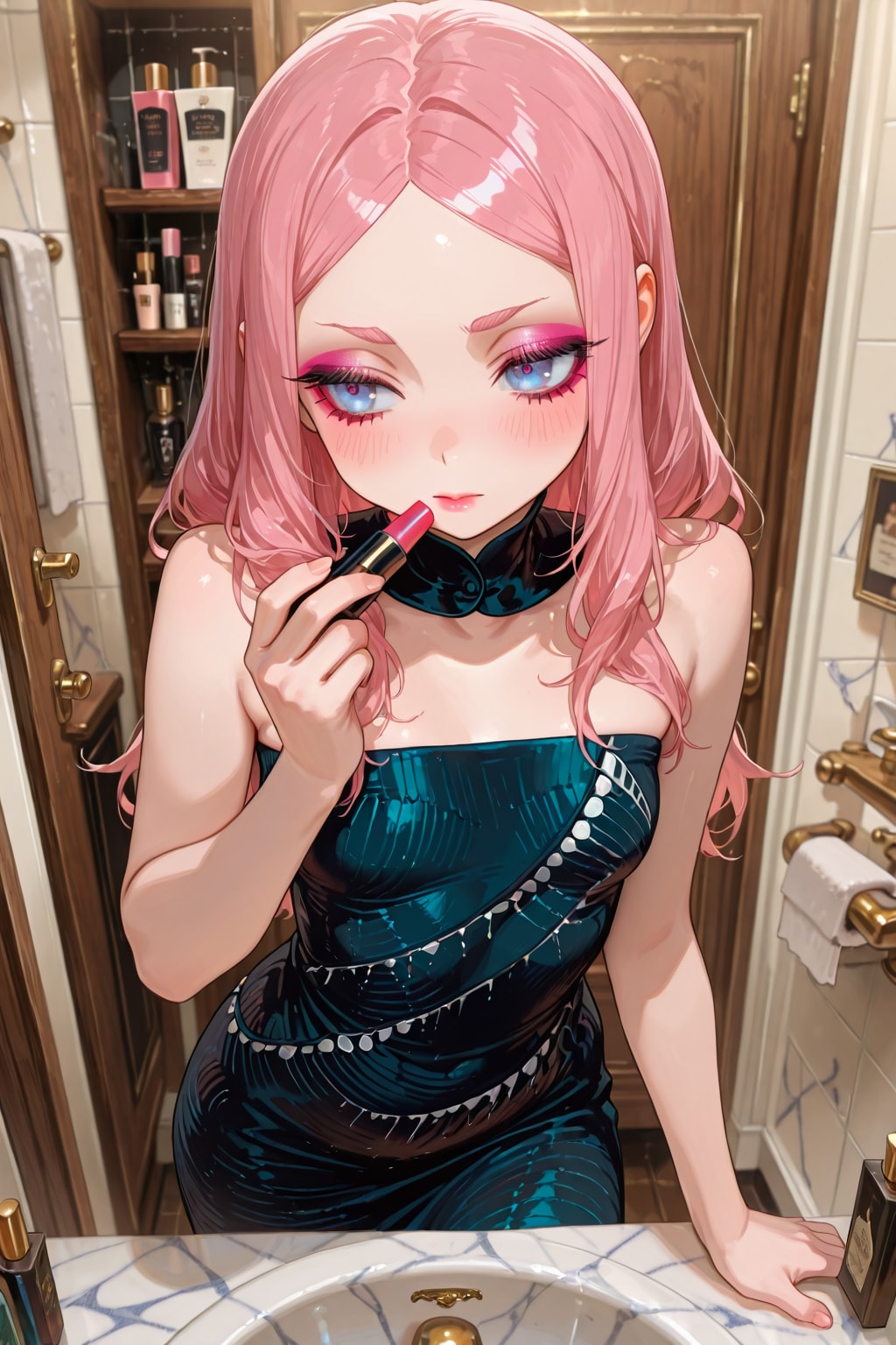 メイク直しのECHIDNAちゃん💄 | の人気AIイラスト・グラビア