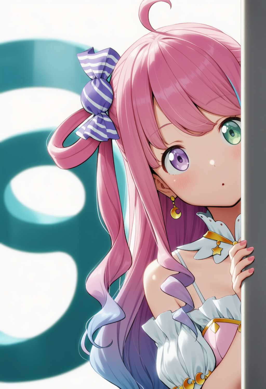 んなたんが物陰からジッと見つめているだけ