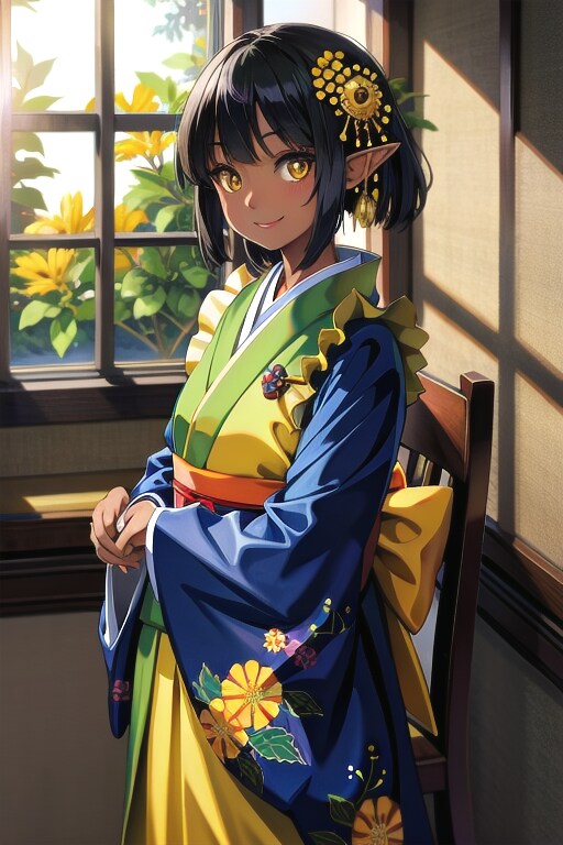 和装エルフちゃんメイド