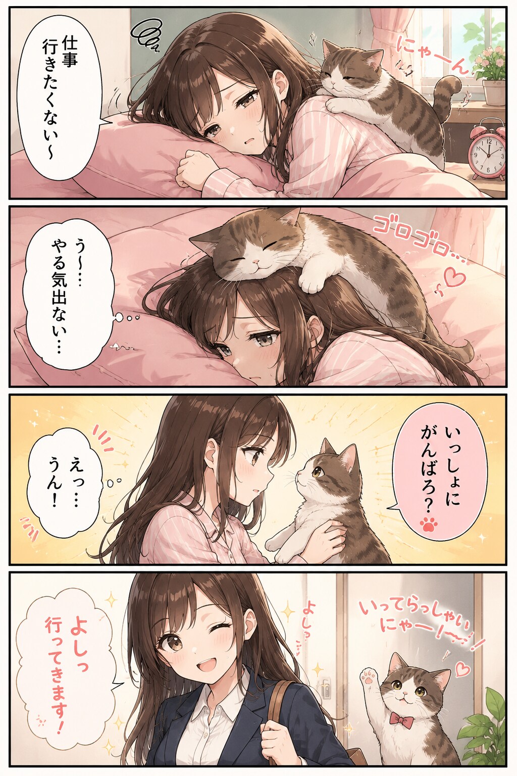 ネコとOL（ありきたり）