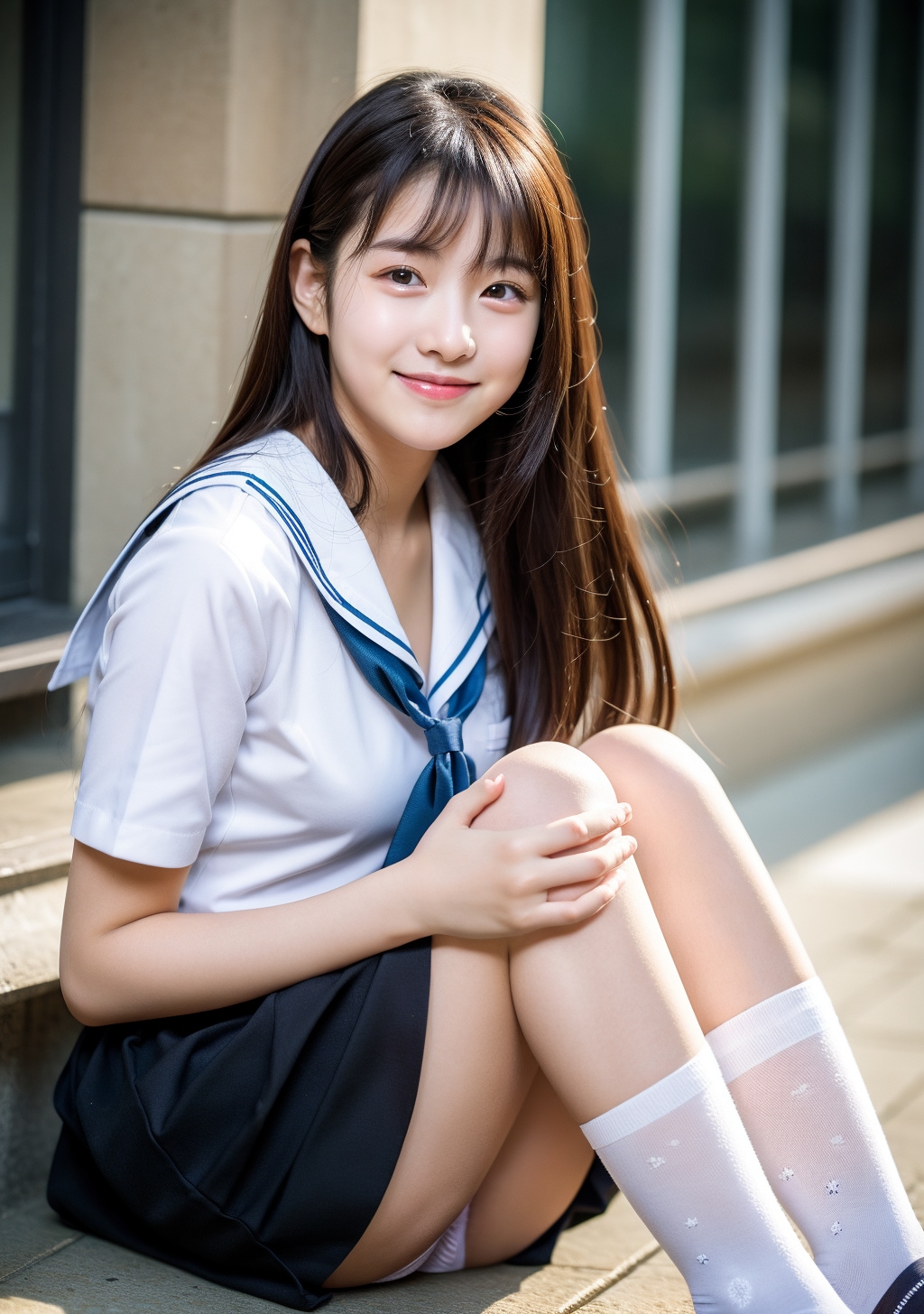 清楚系の純白パンチラって愛おしい