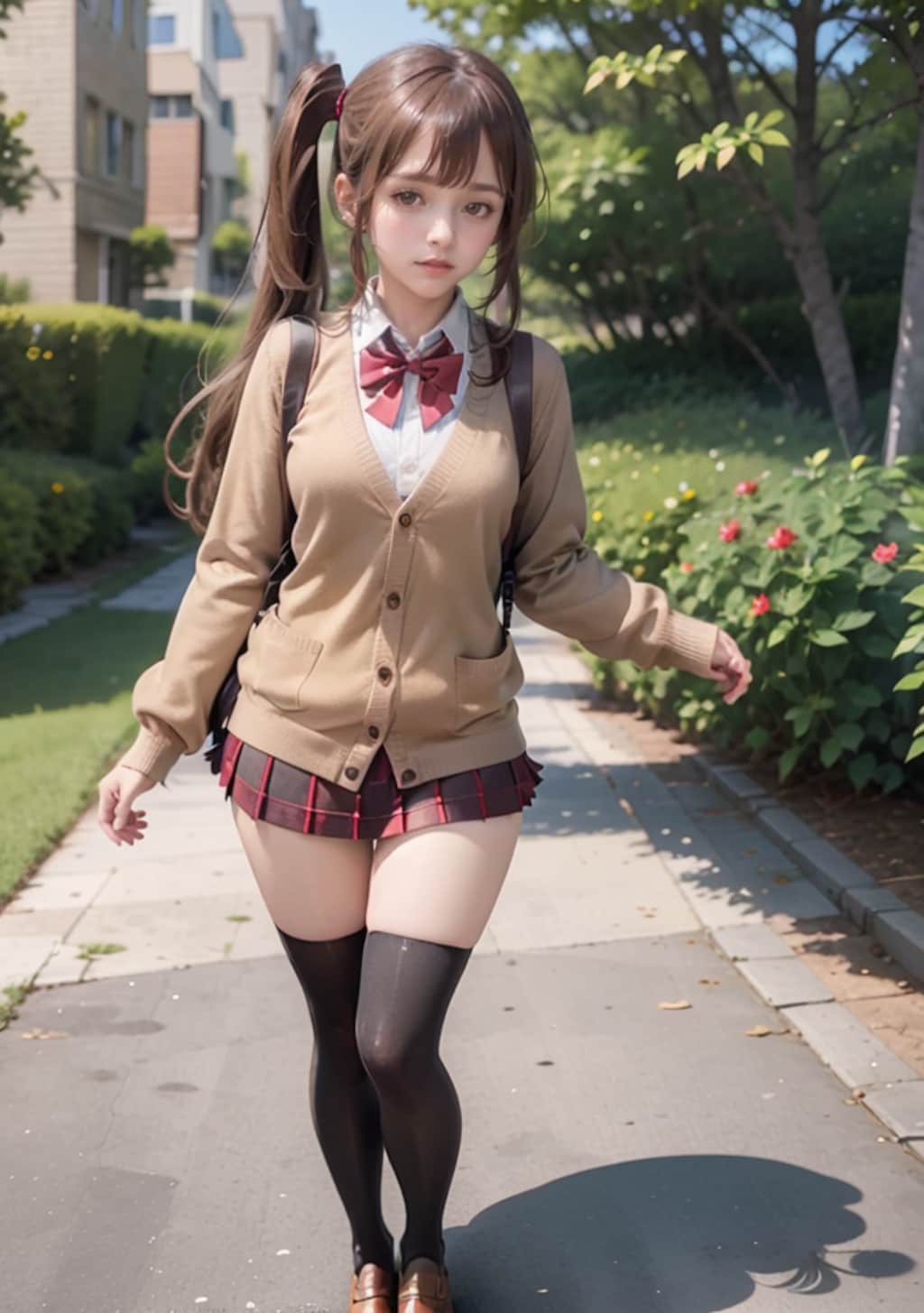 絶対領域の女子