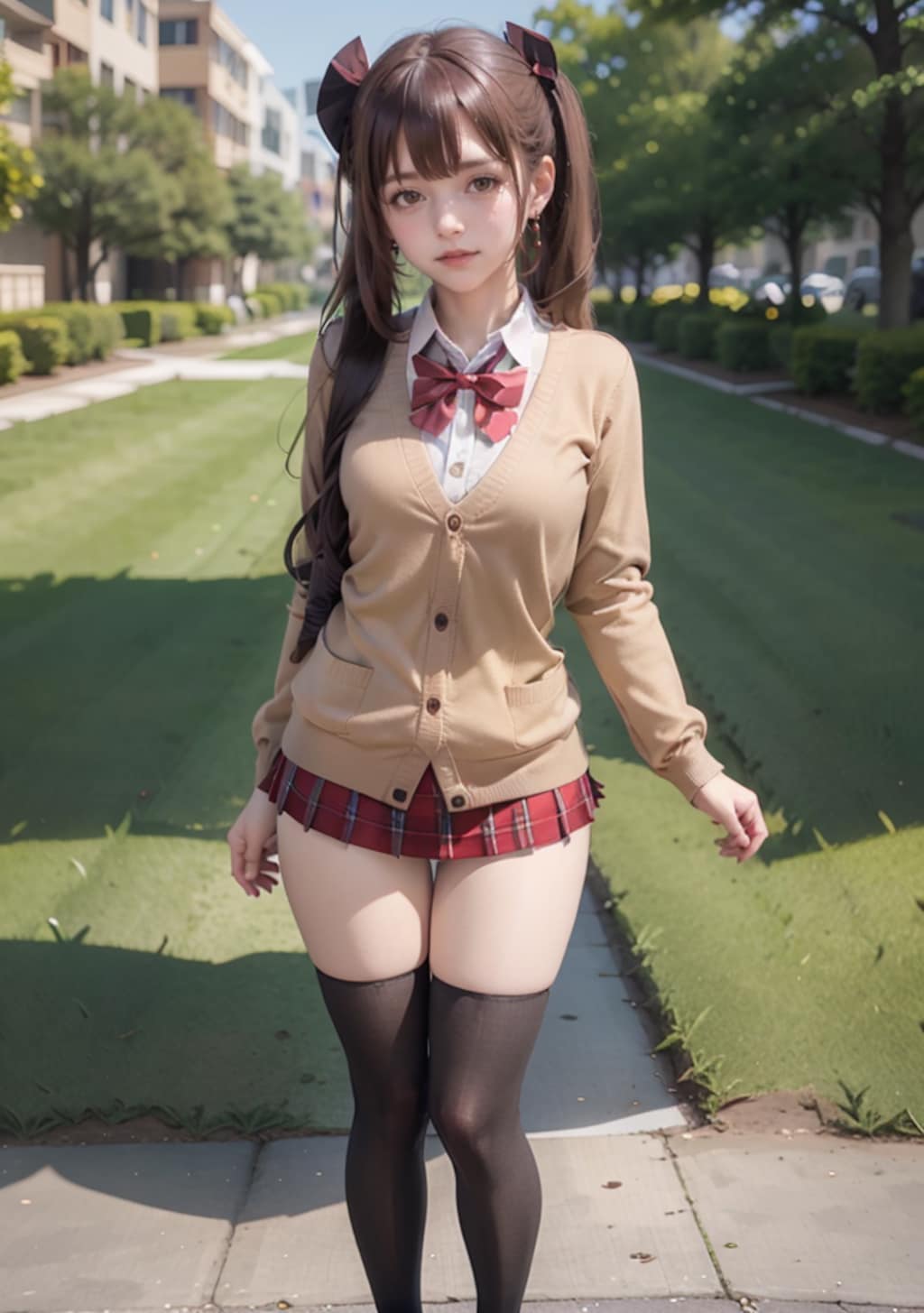 絶対領域の女子