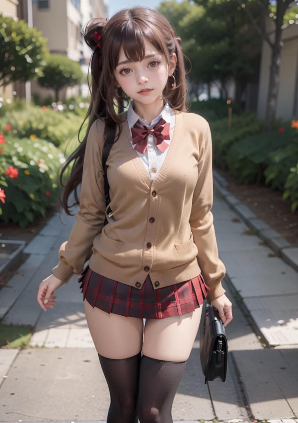 絶対領域の女子