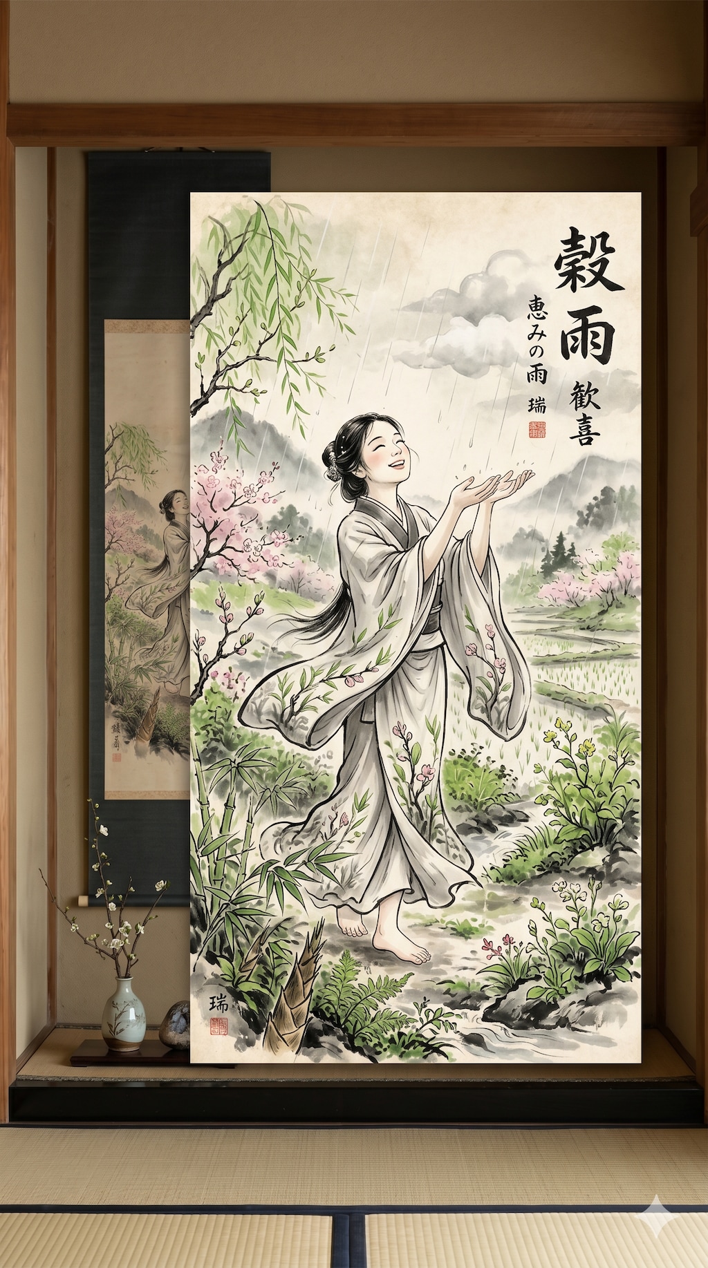 擬人化 穀雨