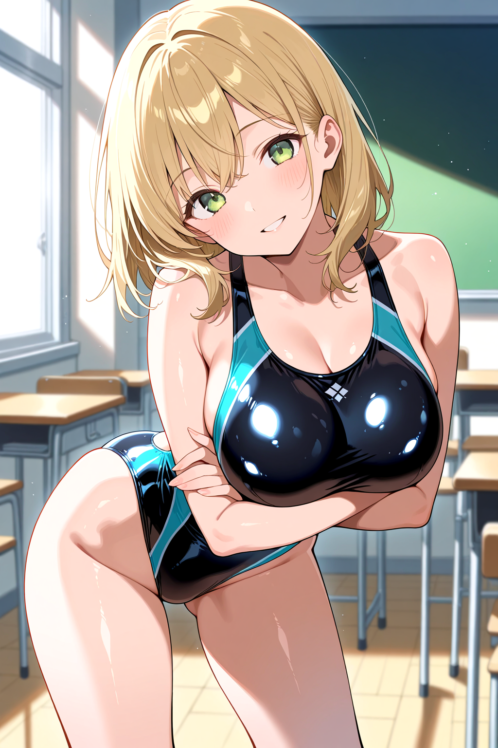 下に競泳水着を着てた沙也ちゃん