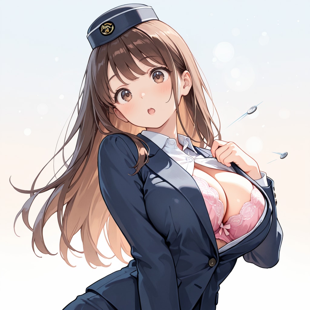 バスガイドさんボタン飛ぶ