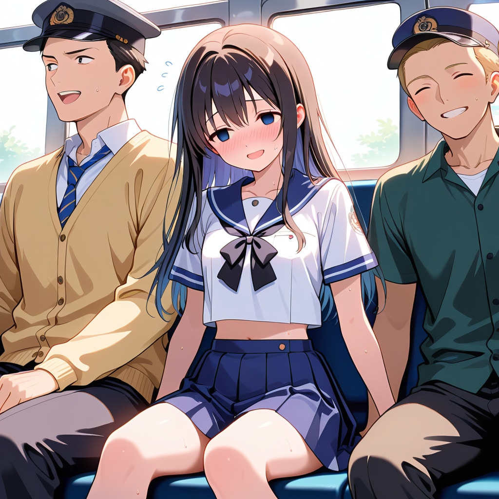 車内制服痴漢モノ