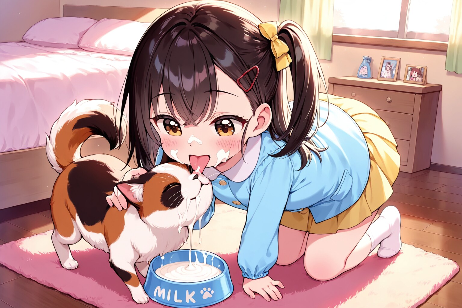 猫と園児とミルク