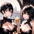 そこのお兄さん♡私達と一緒に飲みませんか？プロンプト有 3枚目