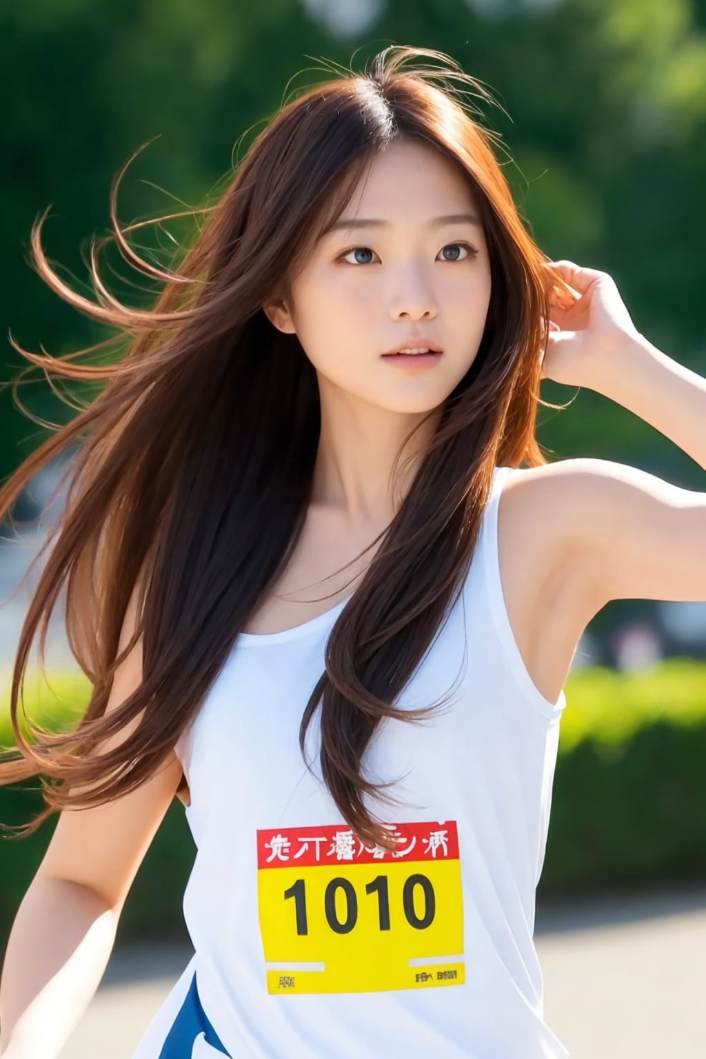ランニング美女