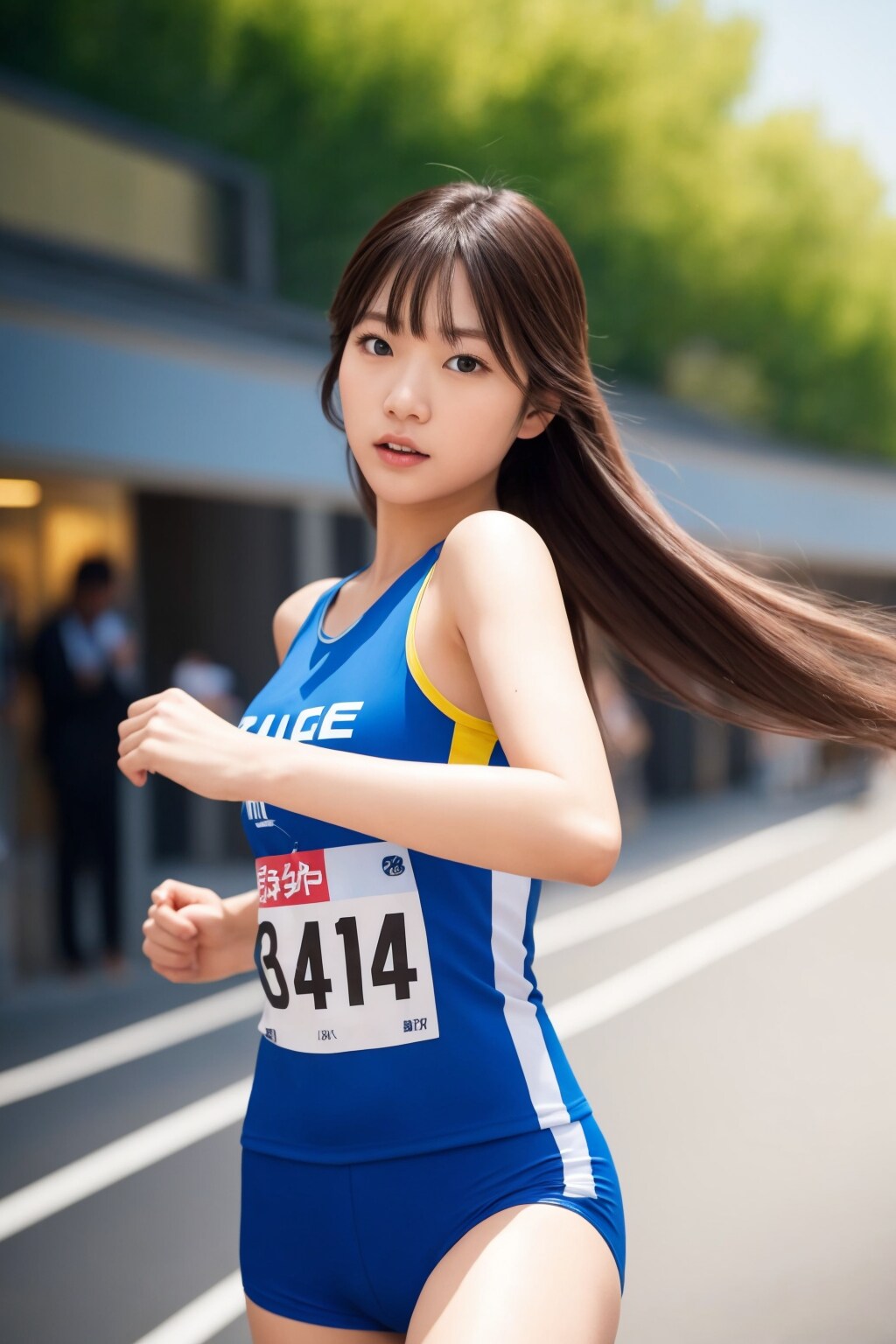 ランニング美女