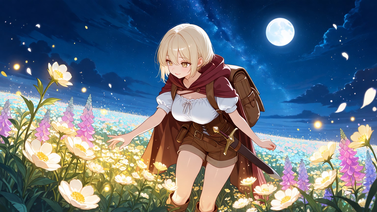 光の花畑