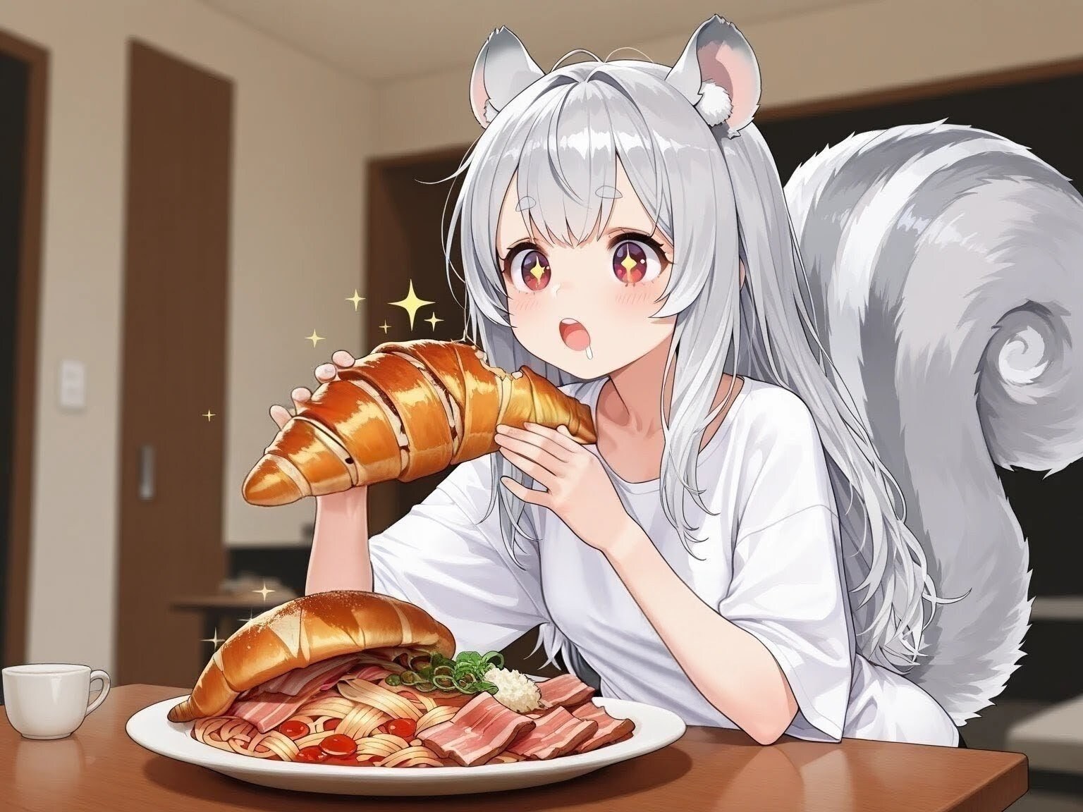 フィーネちゃんとの出会い（同棲〜懐き） | の人気AIイラスト・グラビア