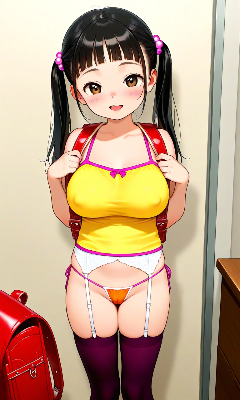 ツインテキャミニーソ子