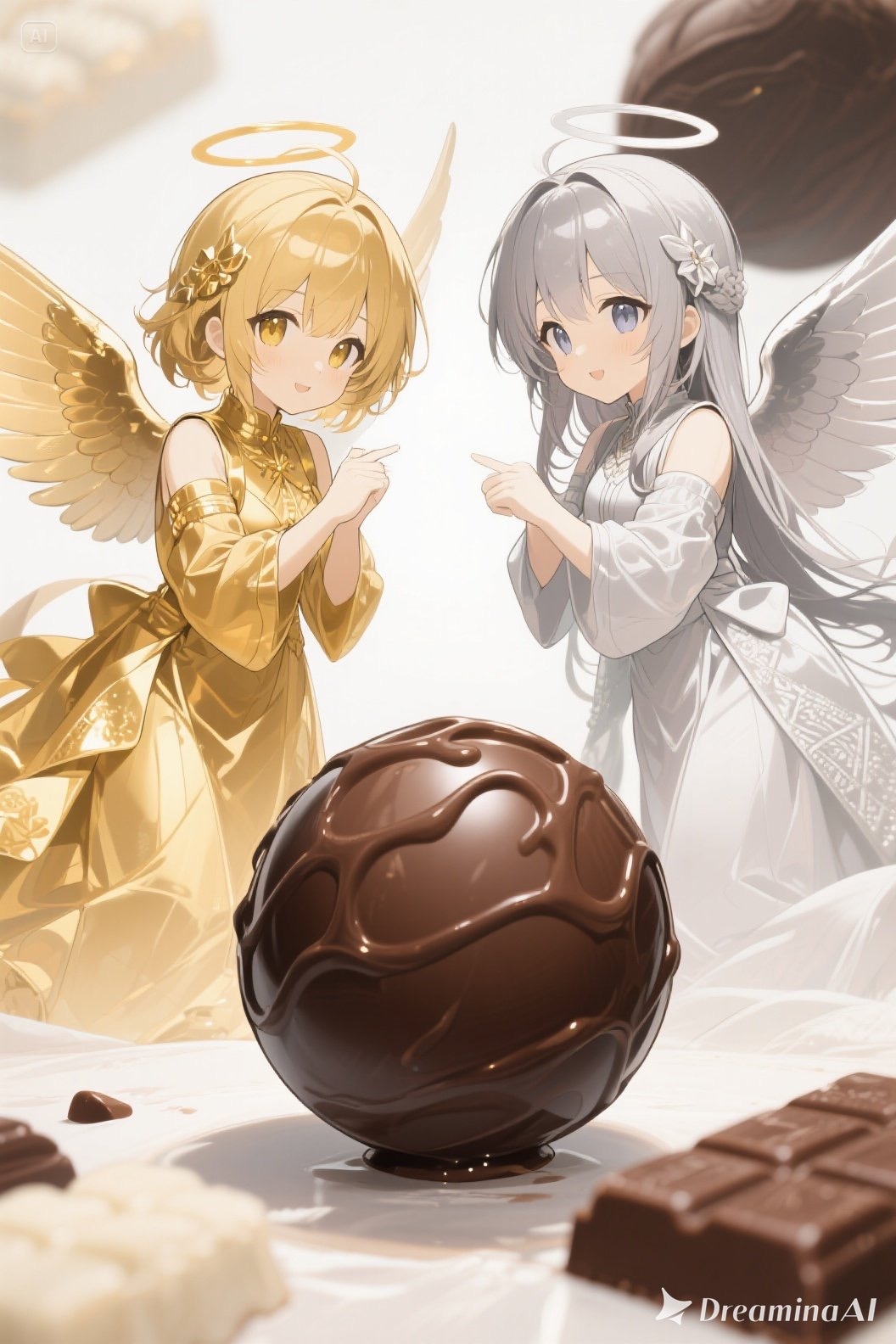 金と銀のエンゼル480 | の人気AIイラスト・グラビア