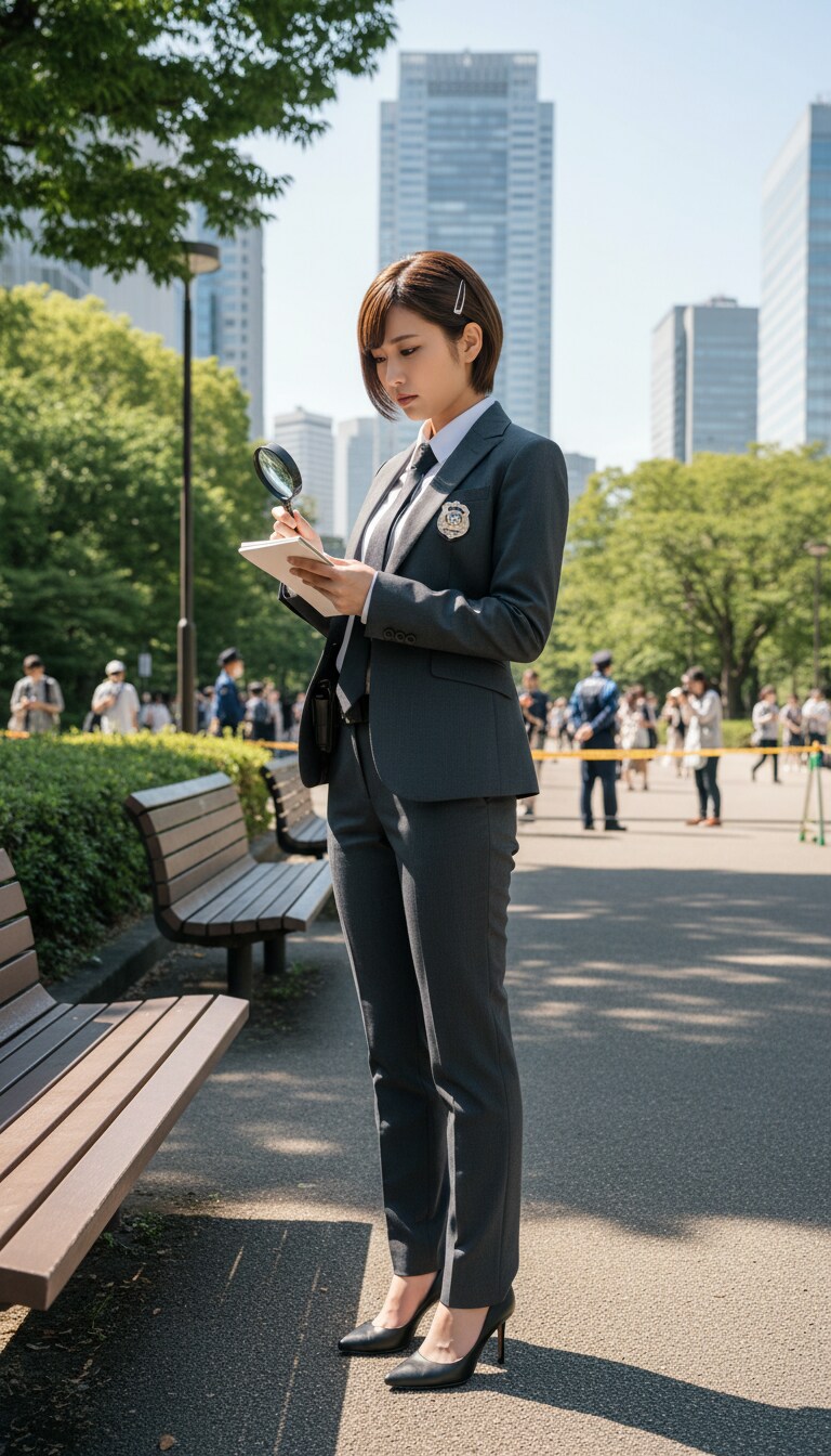 Gemini実写特集　女刑事の新宿中央公園捜査