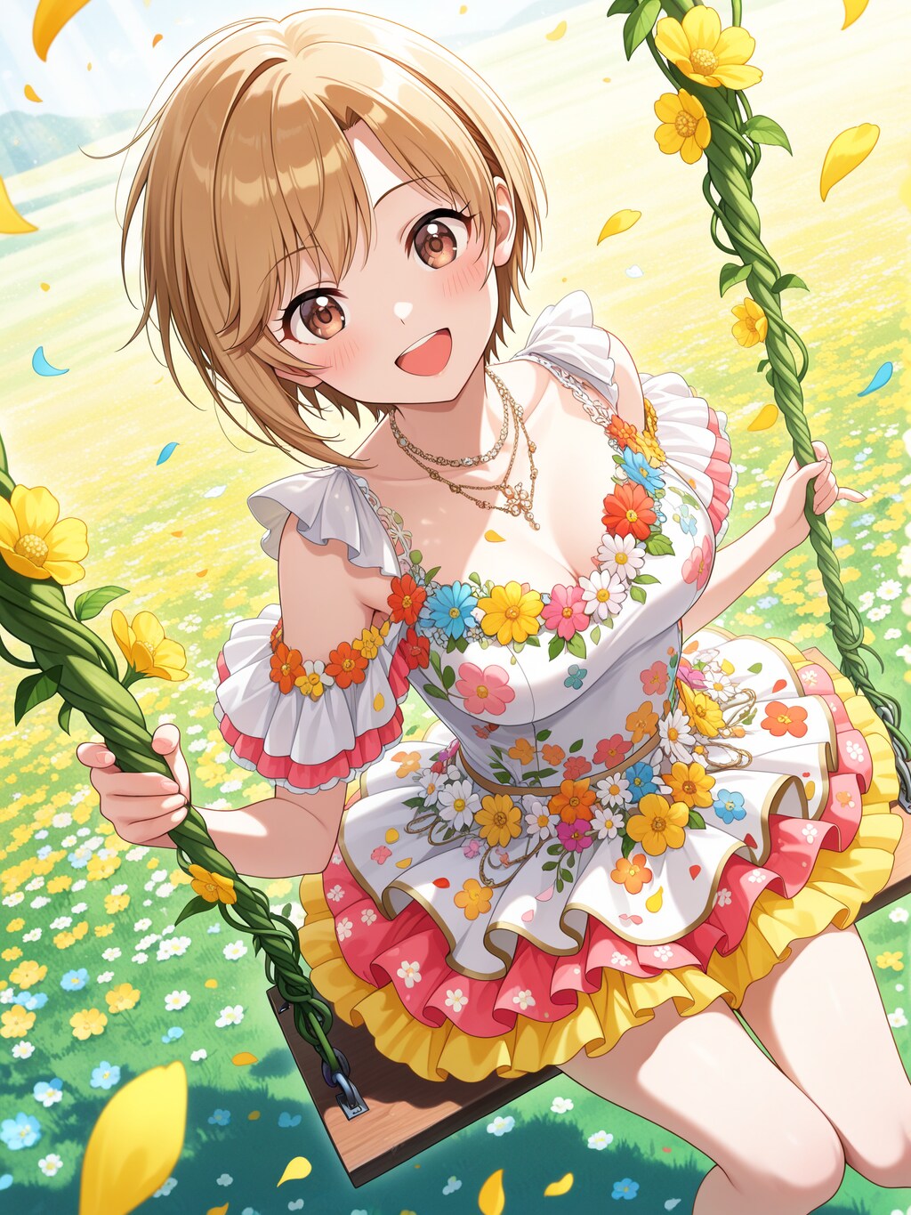 花畑のブランコ🌸