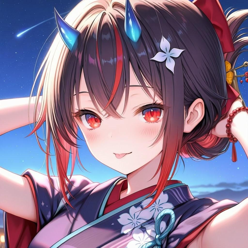 着物美人な鬼ちゃん