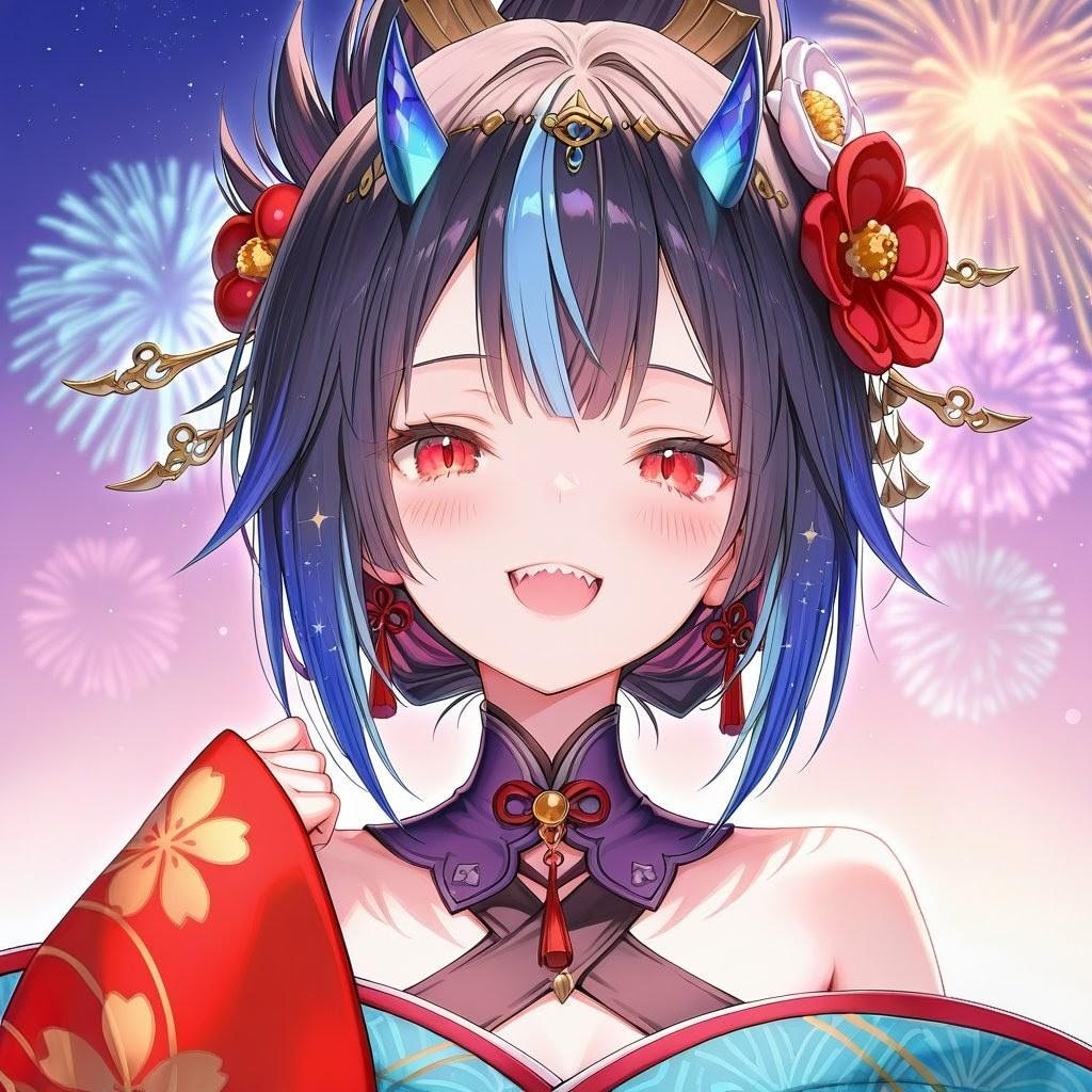 着物美人な鬼ちゃん