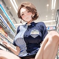 人妻お姉さん　コンビニ1 2枚目