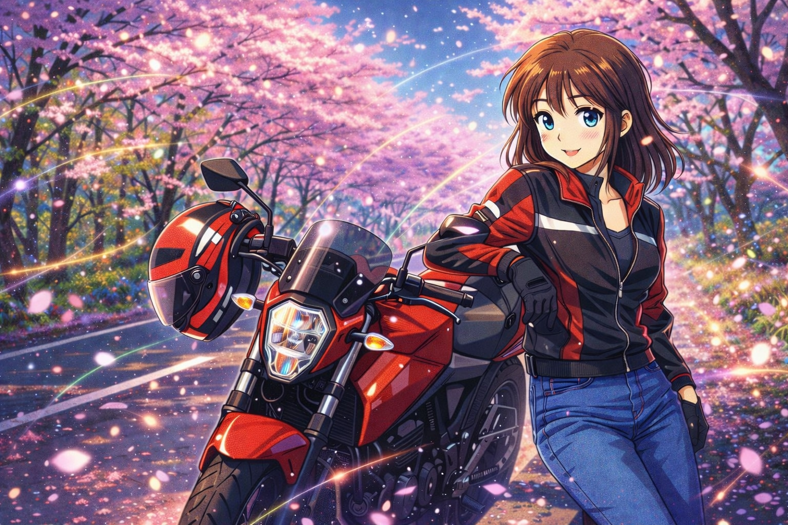 🌸 桜の道、花の刻 | の人気AIイラスト・グラビア