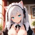 パイズリが好きなんですね💓メイドcilucilu 2枚目