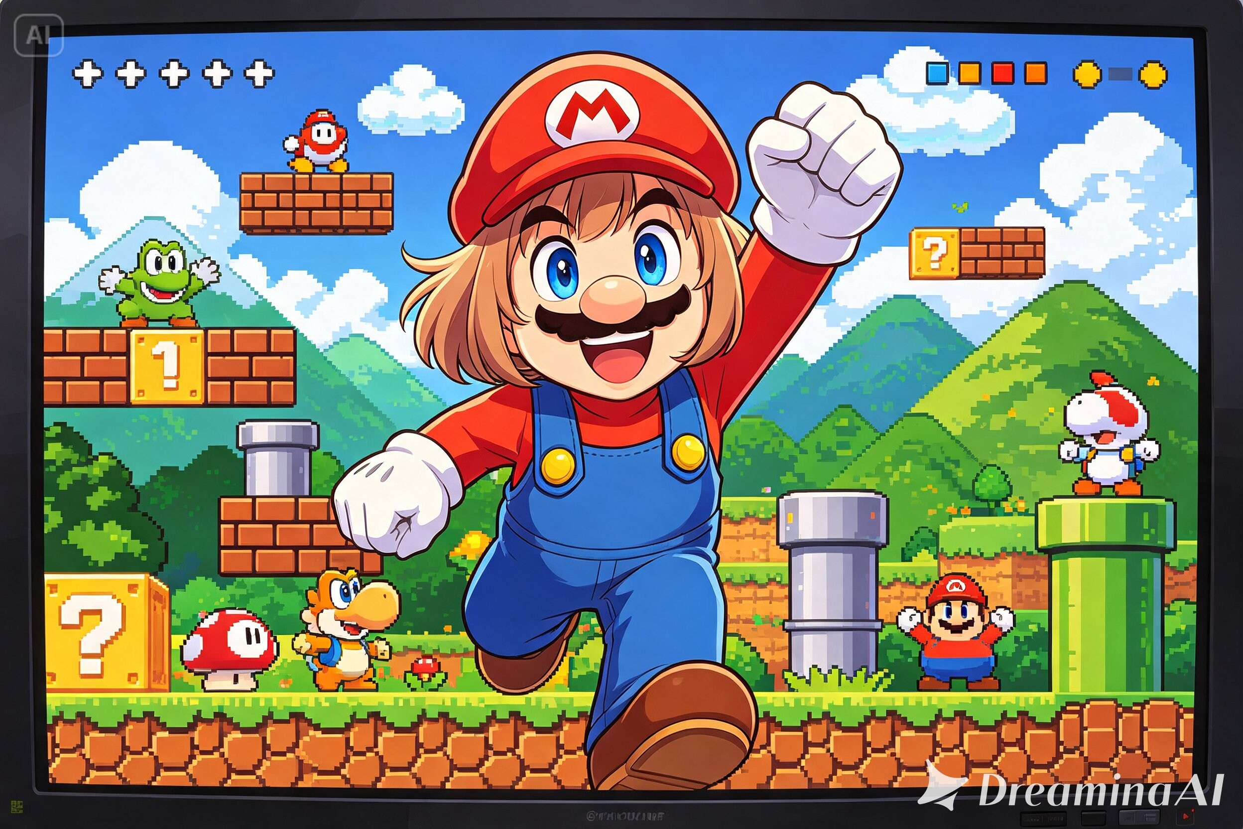 スーパーマリオブラザーズの発売日 | の人気AIイラスト・グラビア