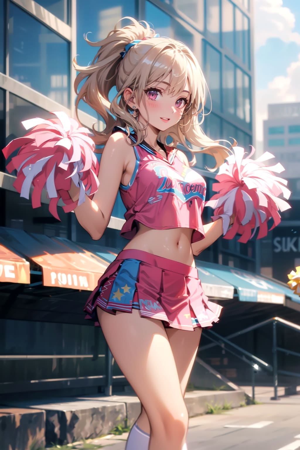 チアリーダーの衣装、似合ってる？