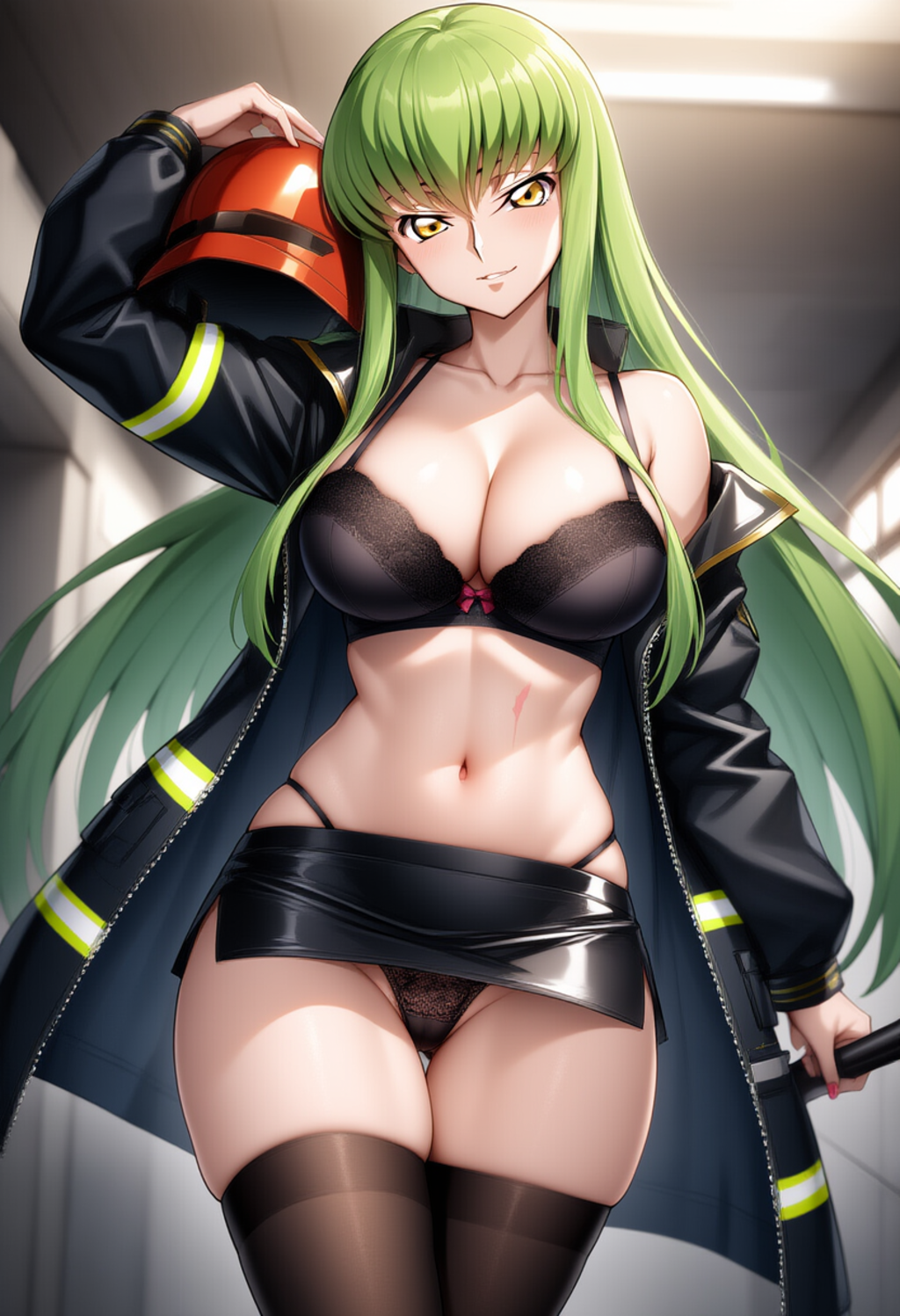 女性消防士
