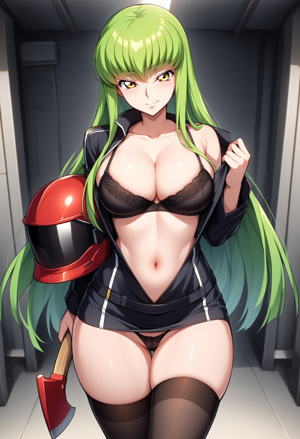 女性消防士