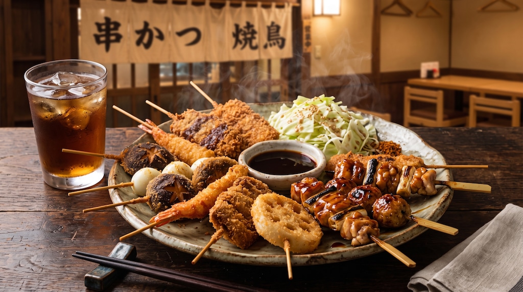 摩訶不思議食堂の串料理食べ放題