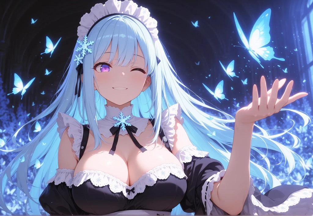 スーパーメイドとチョウチョ②