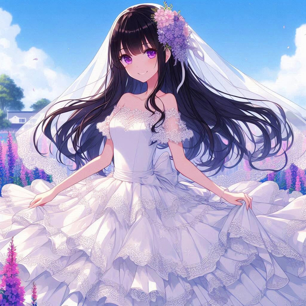 ウェディングドレス姿の、うちの子＊その1-2(12枚)