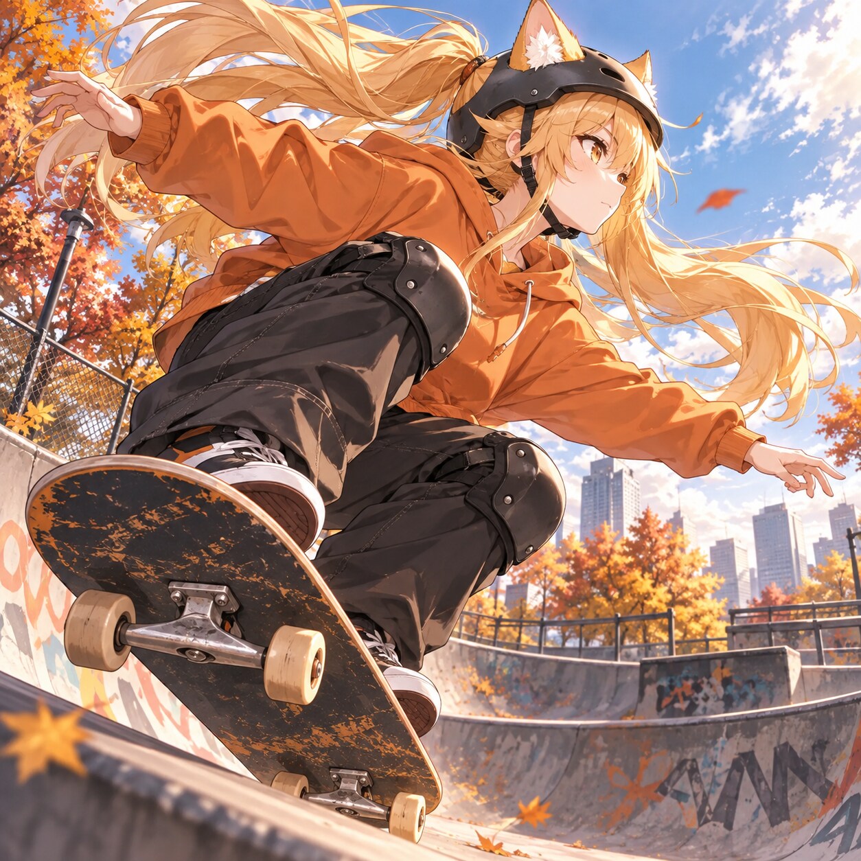 スケートボードのミラさん | の人気AIイラスト・グラビア