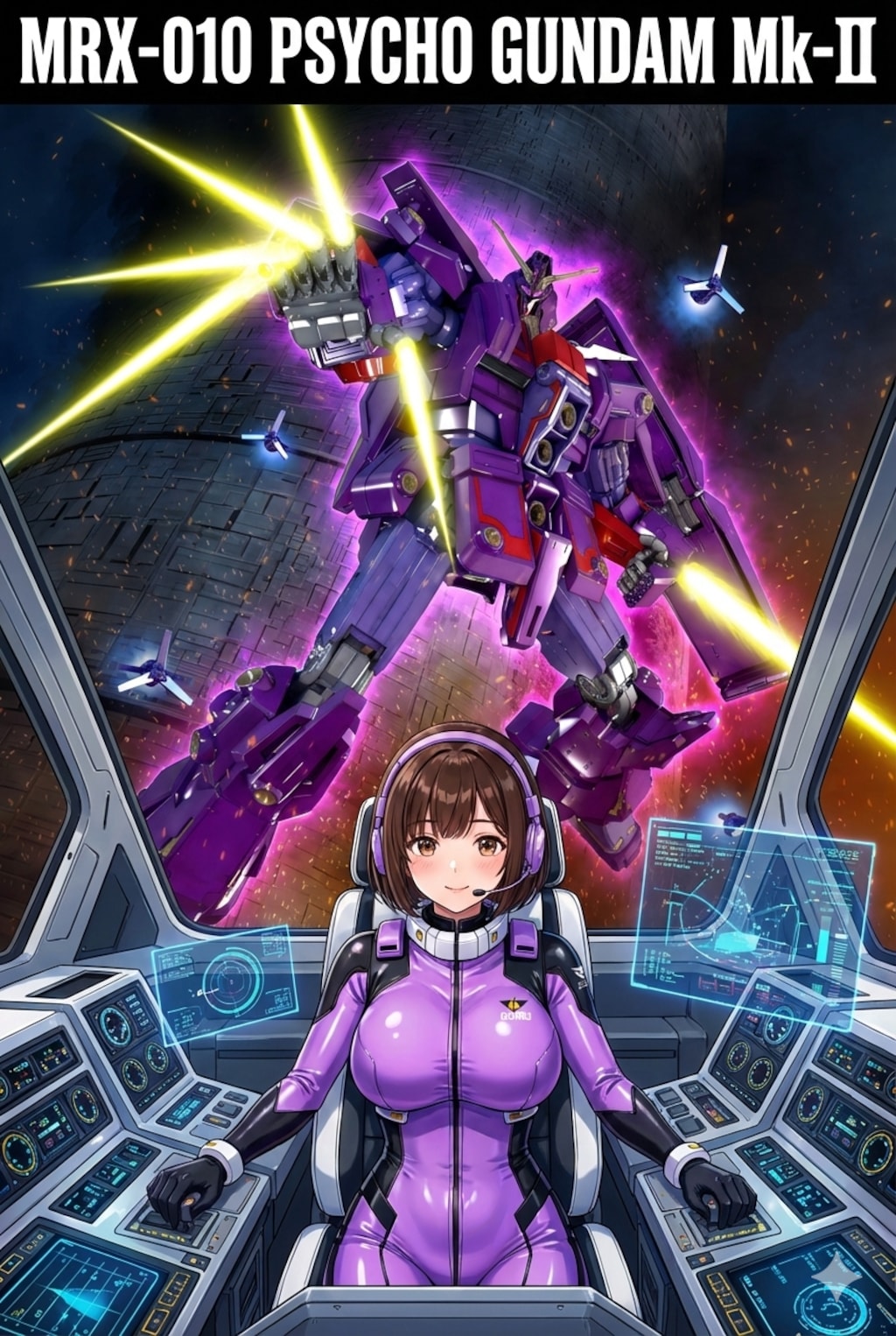 サイコガンダムMKⅡとアキちゃん