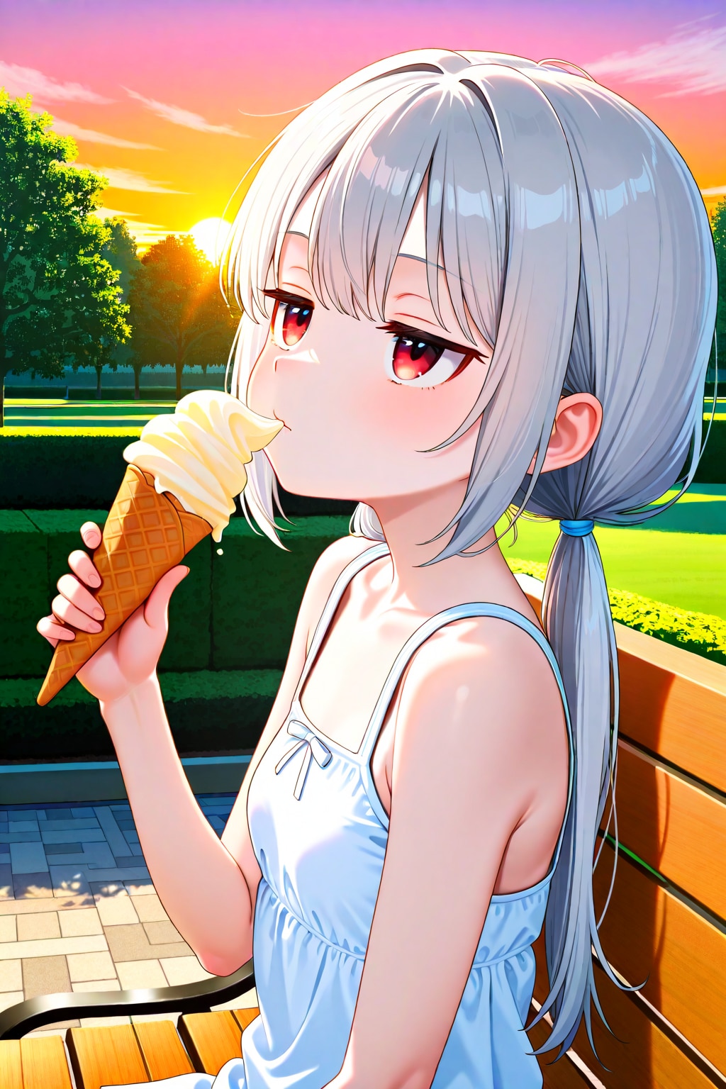 アイちゃんの始業式の後