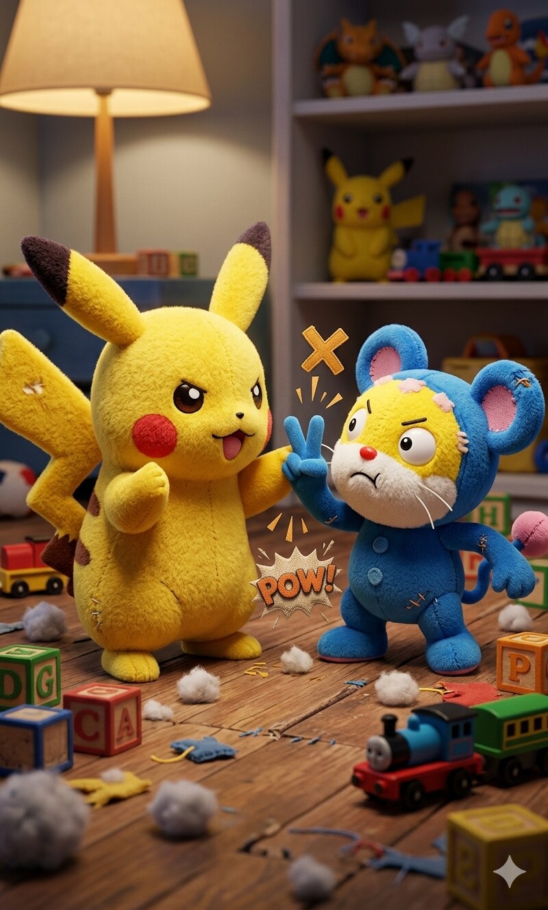 【韻を踏む】にゃんちゅう！ピカチュウ！只今喧嘩の真っ最中！yo！