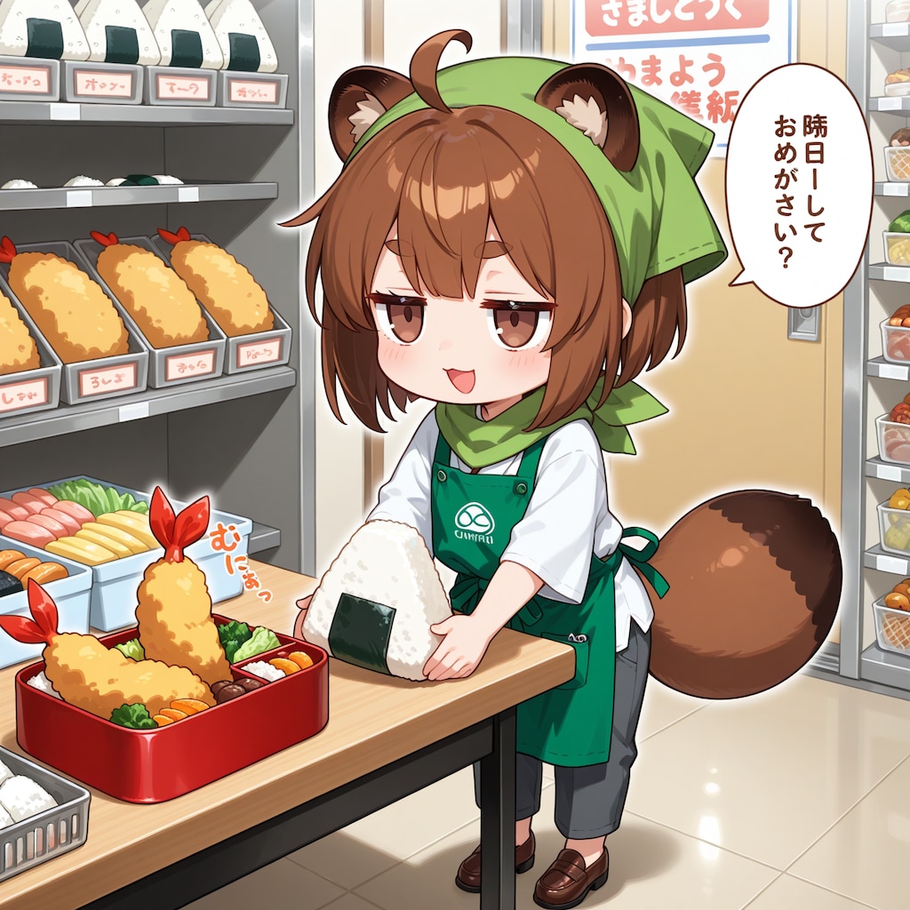 おにぎりエビフライ弁当