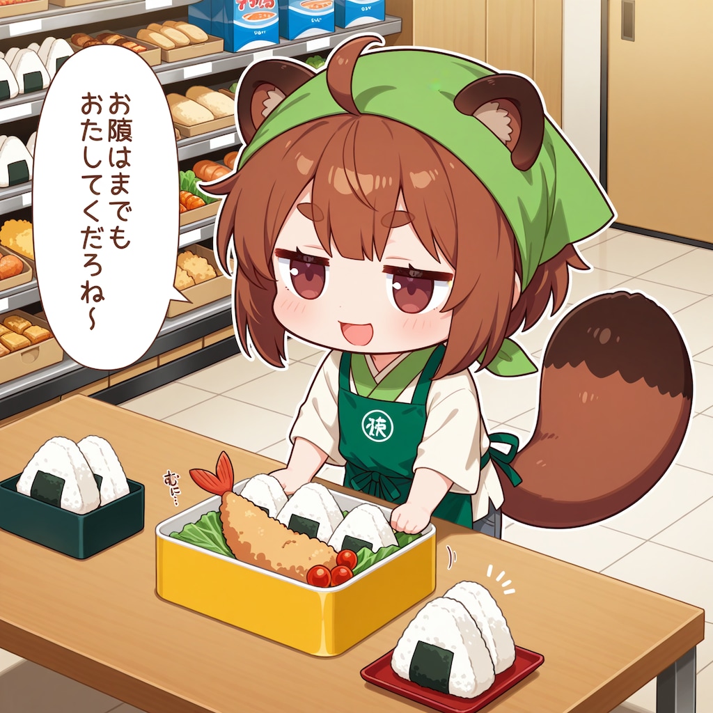 おにぎりエビフライ弁当