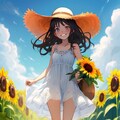 夏、おでかけする女の子 9枚目