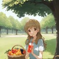 夏、おでかけする女の子 10枚目