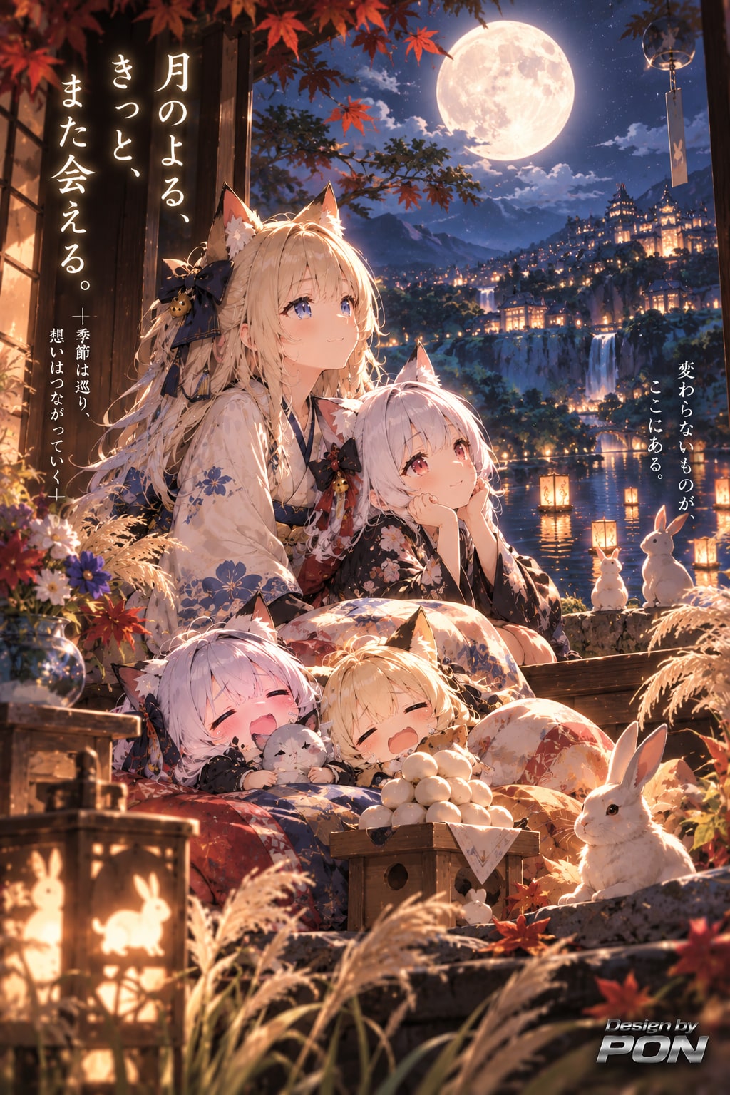 月待ちの夜 、十五夜を待ちながら | の人気AIイラスト・グラビア