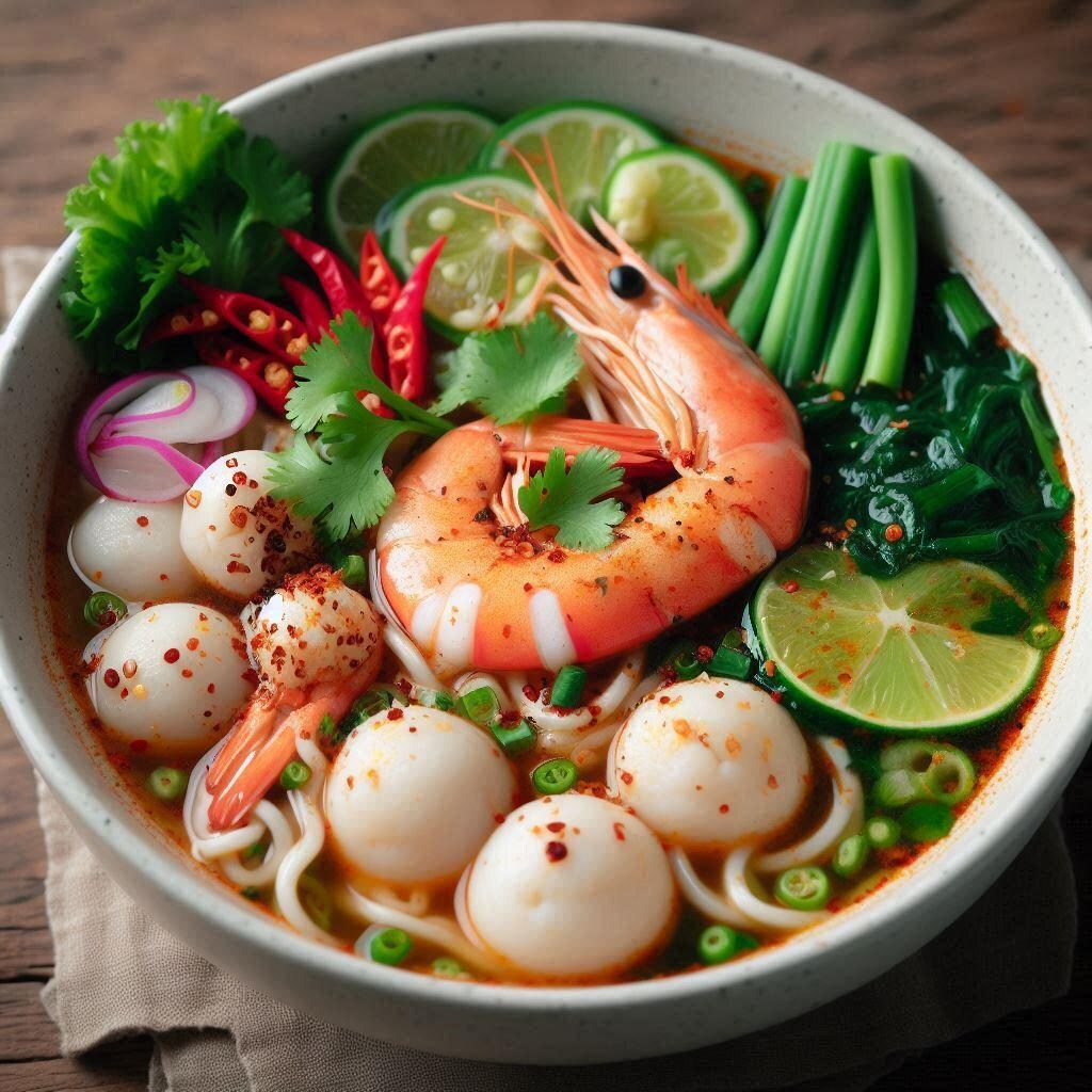 野菜マシseafood noodle