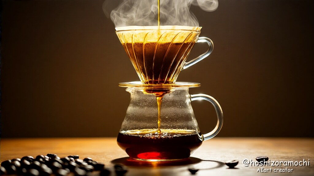 湯気立つドリップの瞬間 - The moment the steam rises