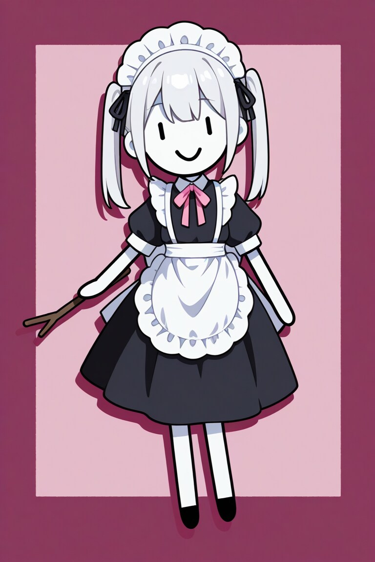 棒人間メイドさん | の人気AIイラスト・グラビア