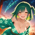 夕暮れのよもぎちゃん💓 3枚目